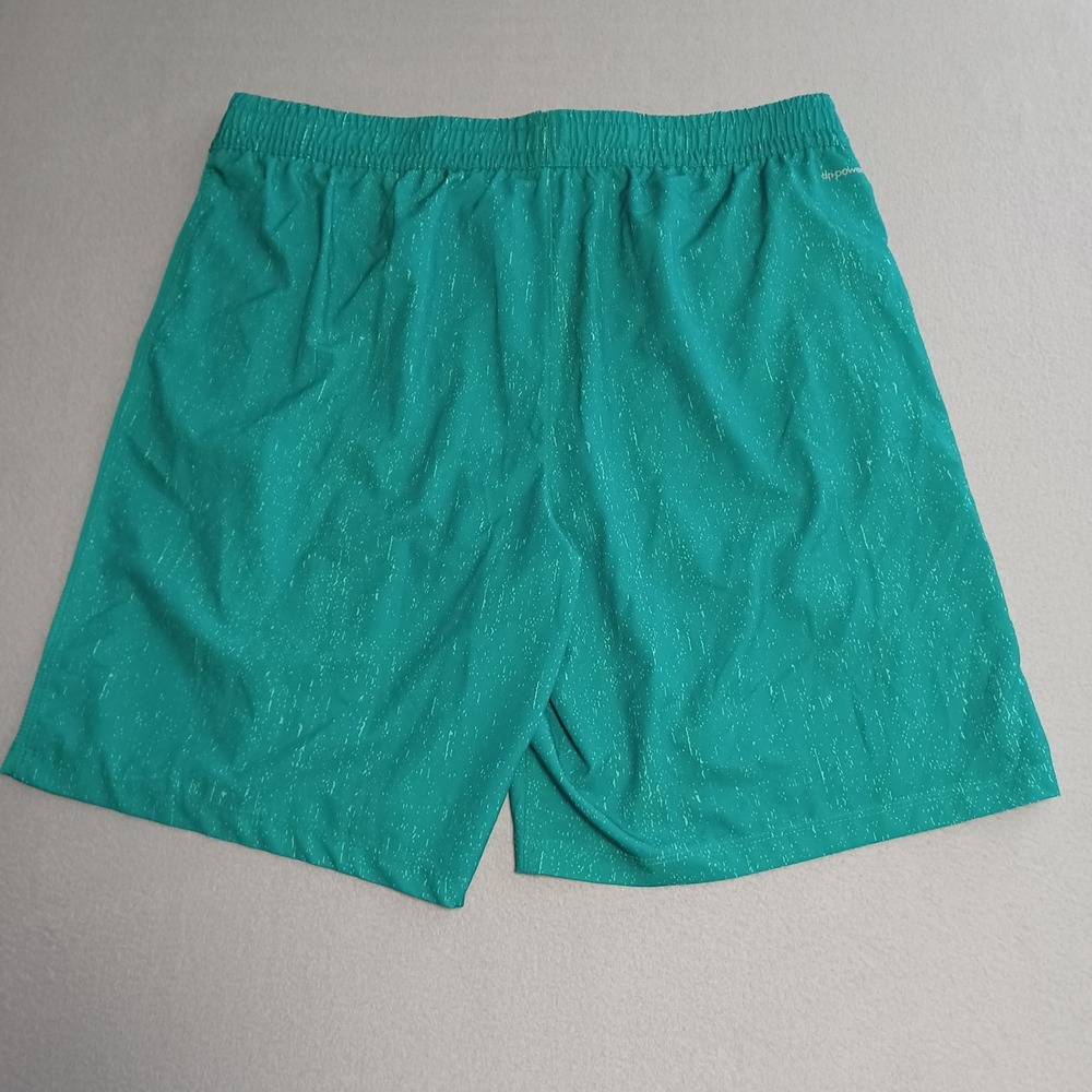 Russell Athletic Shorts Mens L Teal‎ Training Fit Lined 3 Pocket Space Dye Gym